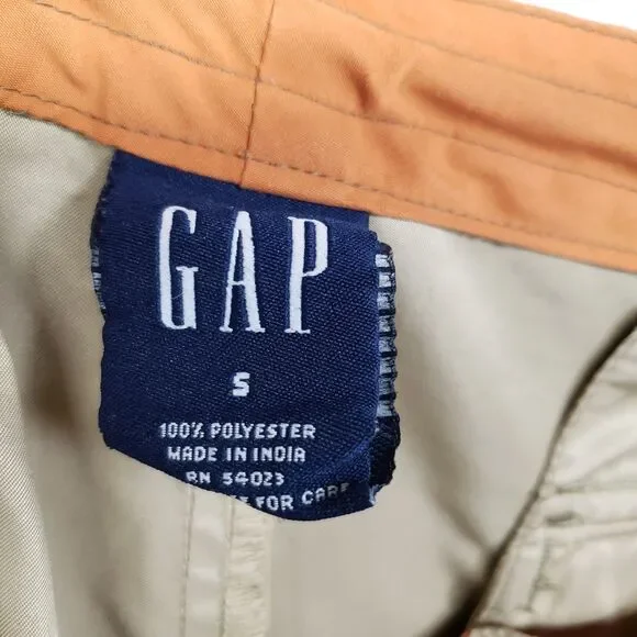 Vintage GAP Paratrooper Cargo Pants Mens S / M Beige Lightweight Relaxed Fit - Picture 13 of 14